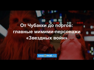 От Чубакки до поргов: главные мимими-персонажи «Звездных войн»